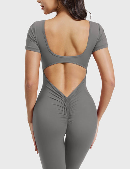 Short Sleeves Jumpsuit