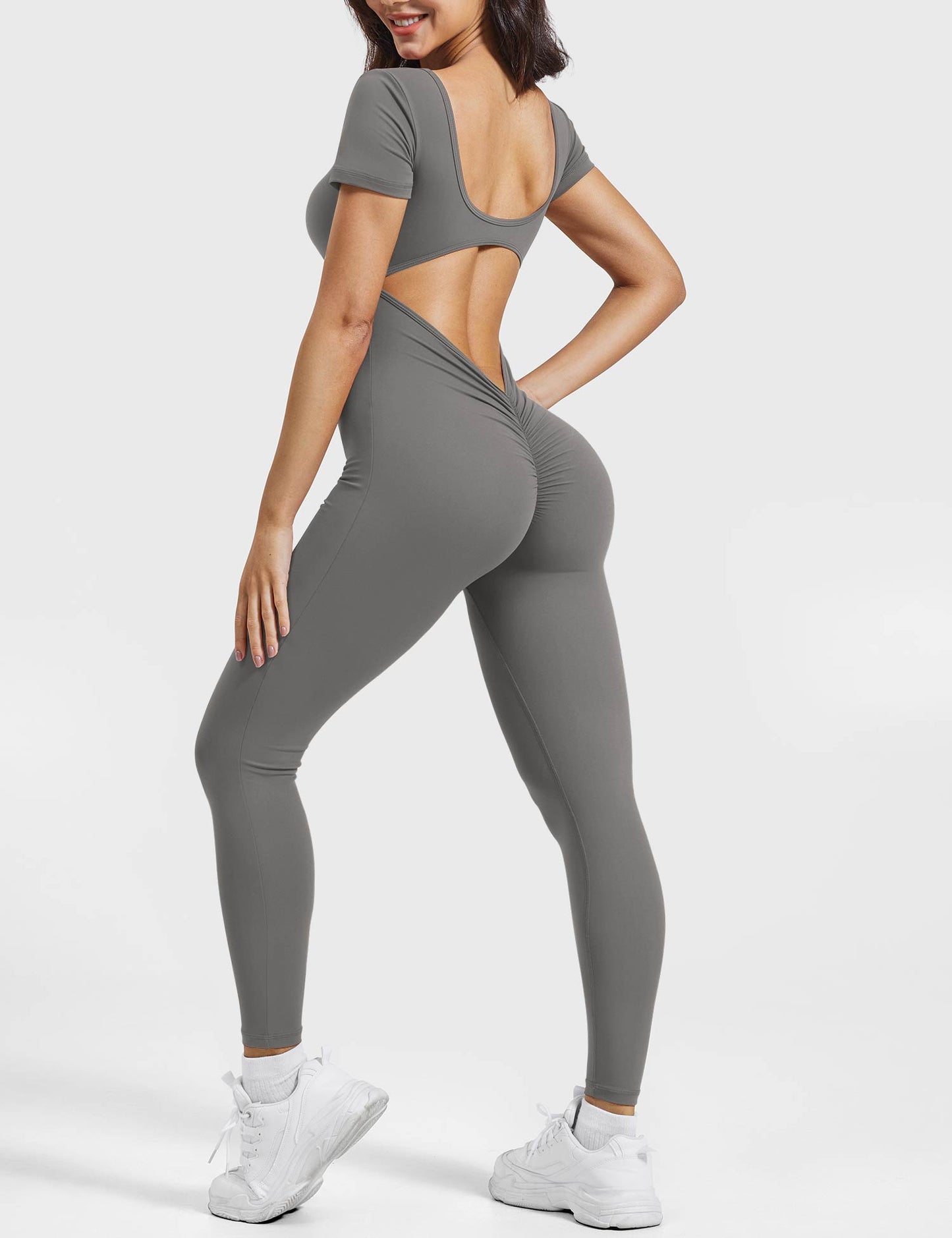 Short Sleeves Jumpsuit