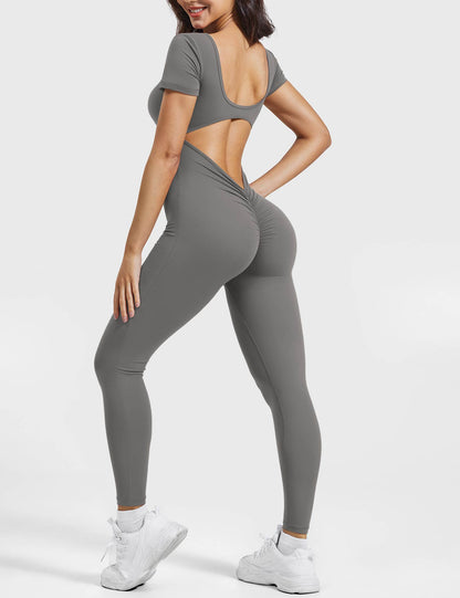 Short Sleeves Jumpsuit