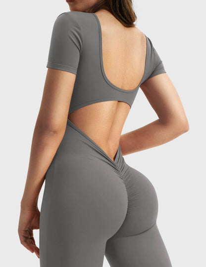 Short Sleeves Jumpsuit