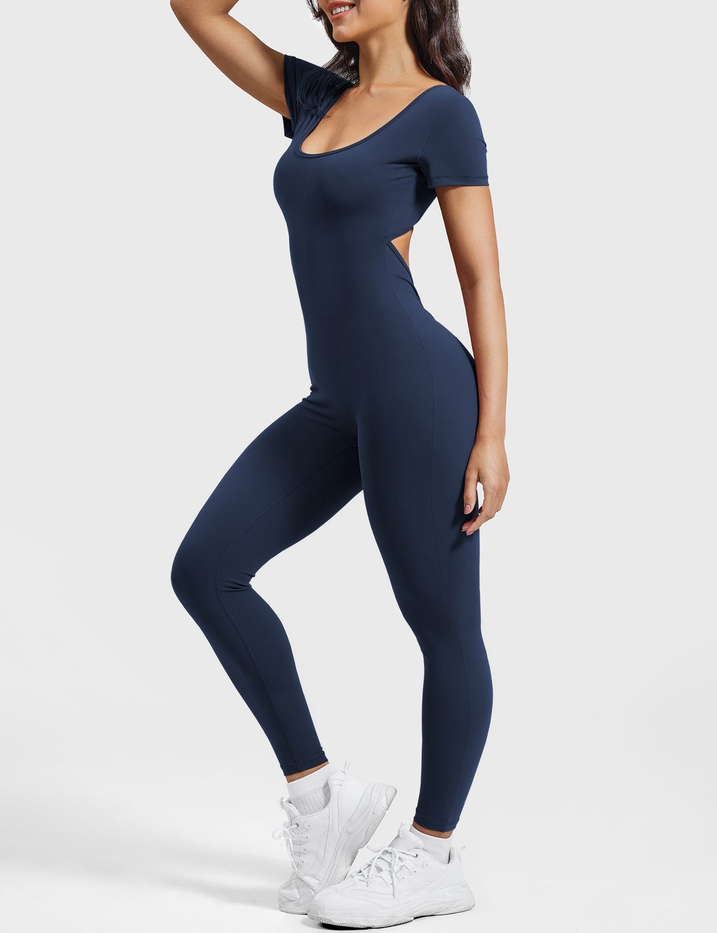 Short Sleeves Jumpsuit