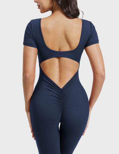 Short Sleeves Jumpsuit