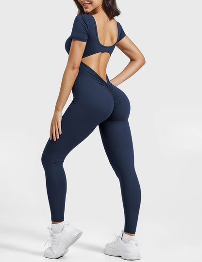 Short Sleeves Jumpsuit
