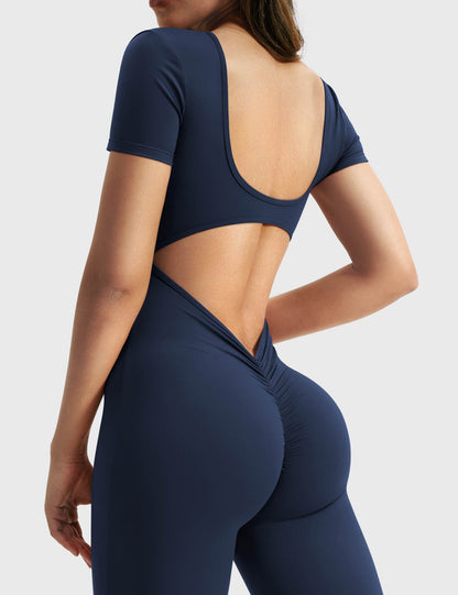 Short Sleeves Jumpsuit