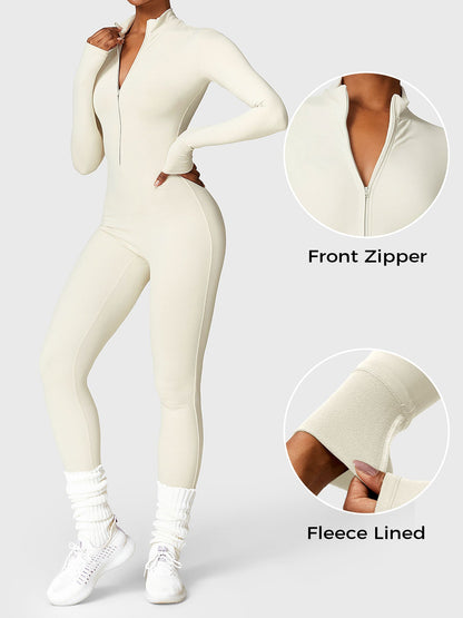 Lara Fleece Long Sleeve Jumpsuit