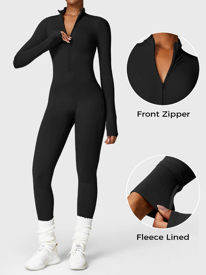 Lara Fleece Long Sleeve Jumpsuit