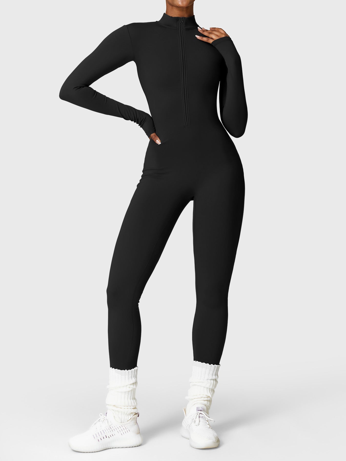 Lara Fleece Long Sleeve Jumpsuit