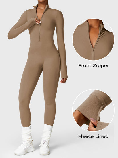 Lara Fleece Long Sleeve Jumpsuit