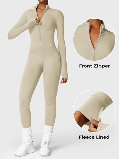 Lara Fleece Long Sleeve Jumpsuit
