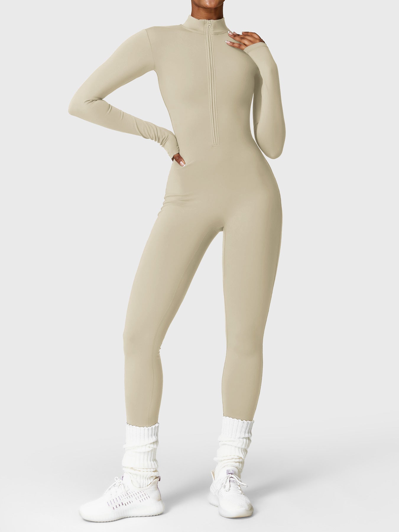 Lara Fleece Long Sleeve Jumpsuit