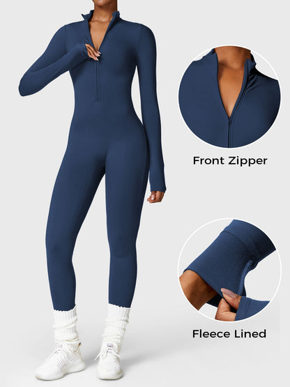 Lara Fleece Long Sleeve Jumpsuit
