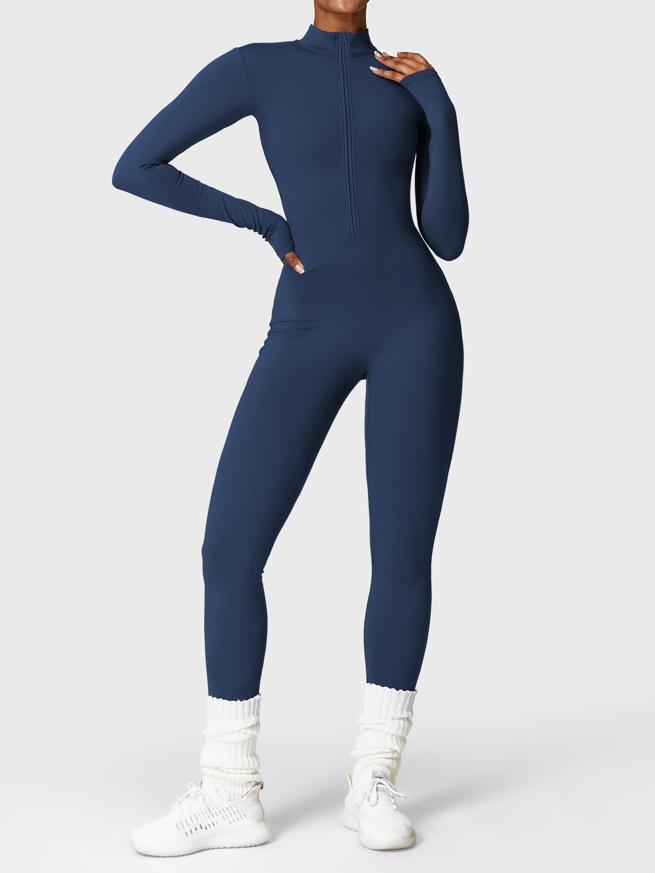 Lara Fleece Long Sleeve Jumpsuit